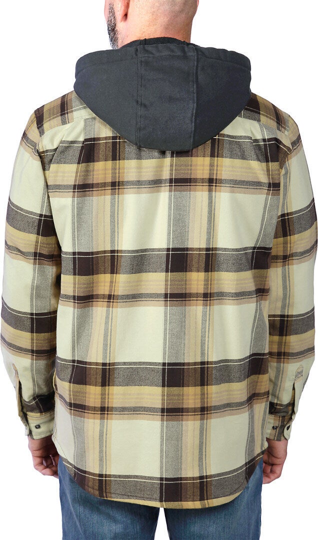 Carhartt Rugged Flex Flannel Hooded Shirt dark brown M Figure 4
