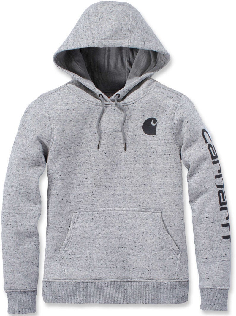 Carhartt Clarksburg Logo Hettegenser for damer grå M Figur 1