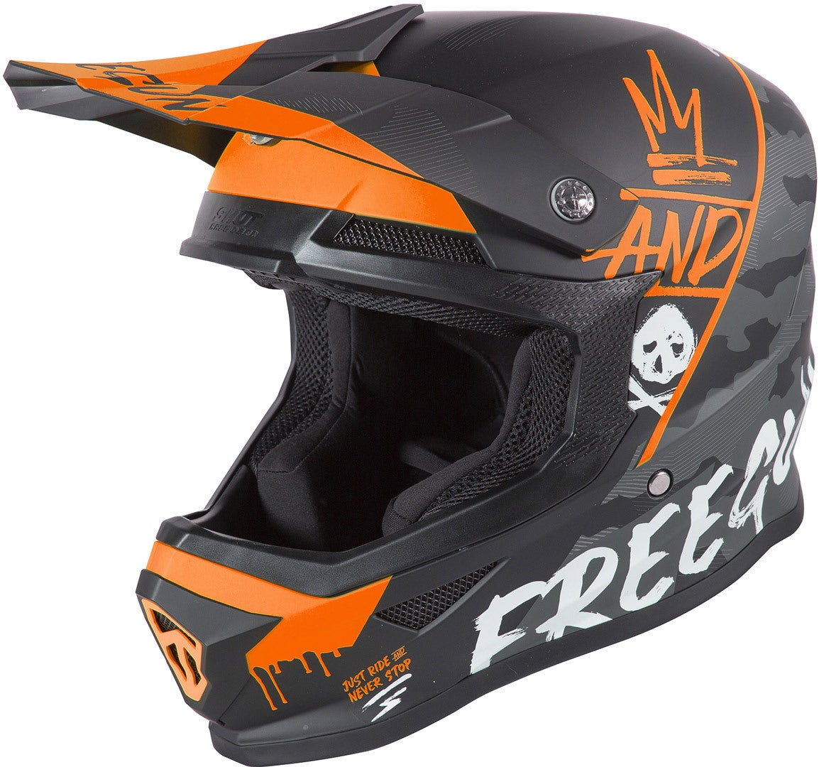 Freegun XP4 Camo Motocross Helm orange M (57/58) Abbildung 1