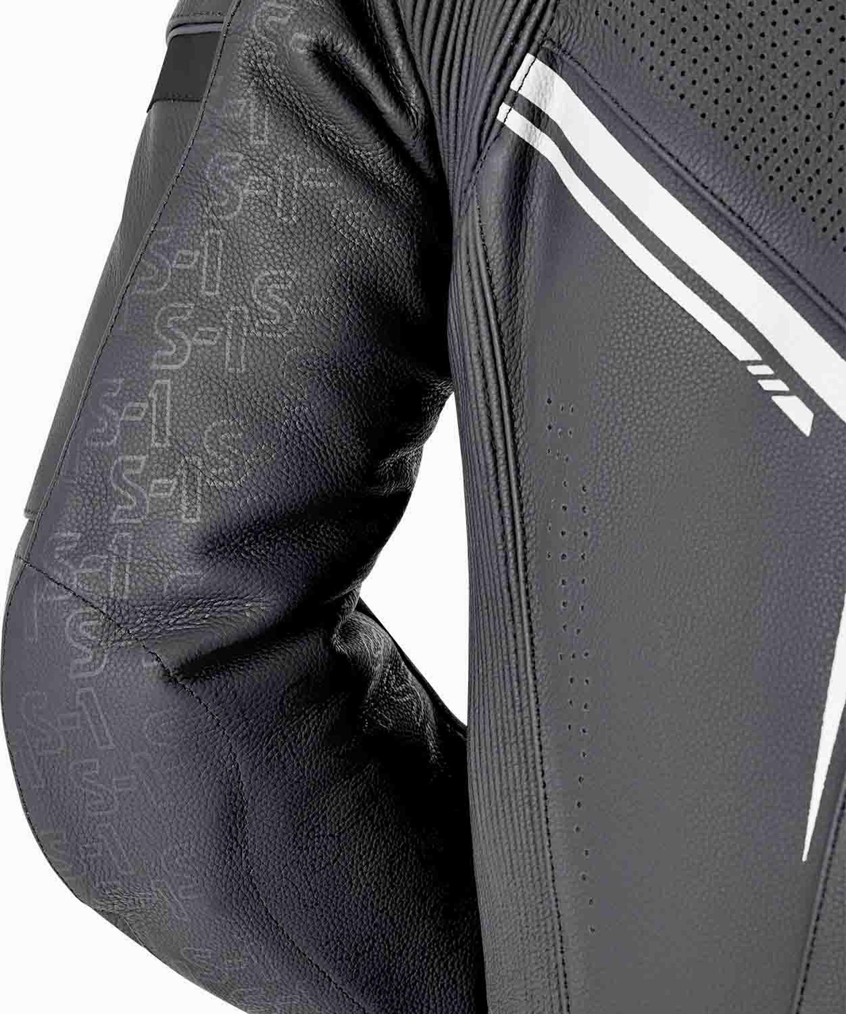 RST S1 D30 perforeret 1-delt motorcykellæderdragt Sort/hvid 56 Figur 6