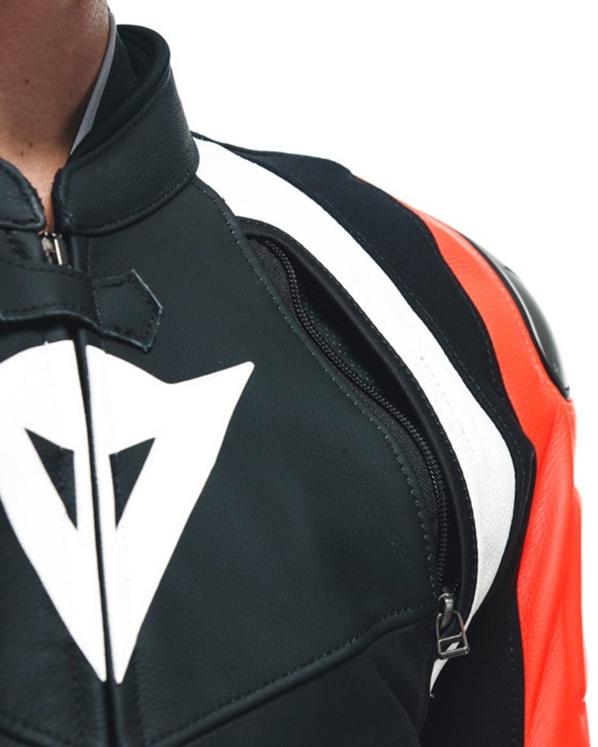 Dainese Avro 4 2-Piece Motorcycle Leather Suit black/red/white 46 Figure 7