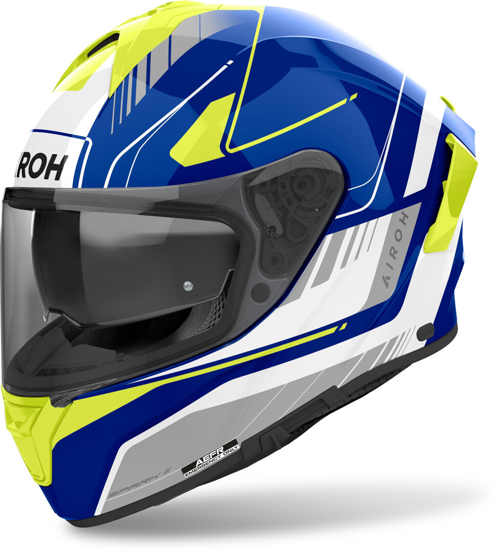 Airoh Spark 2 Chrono Casque bleu/néon-jaune M (57/58) Figure 1