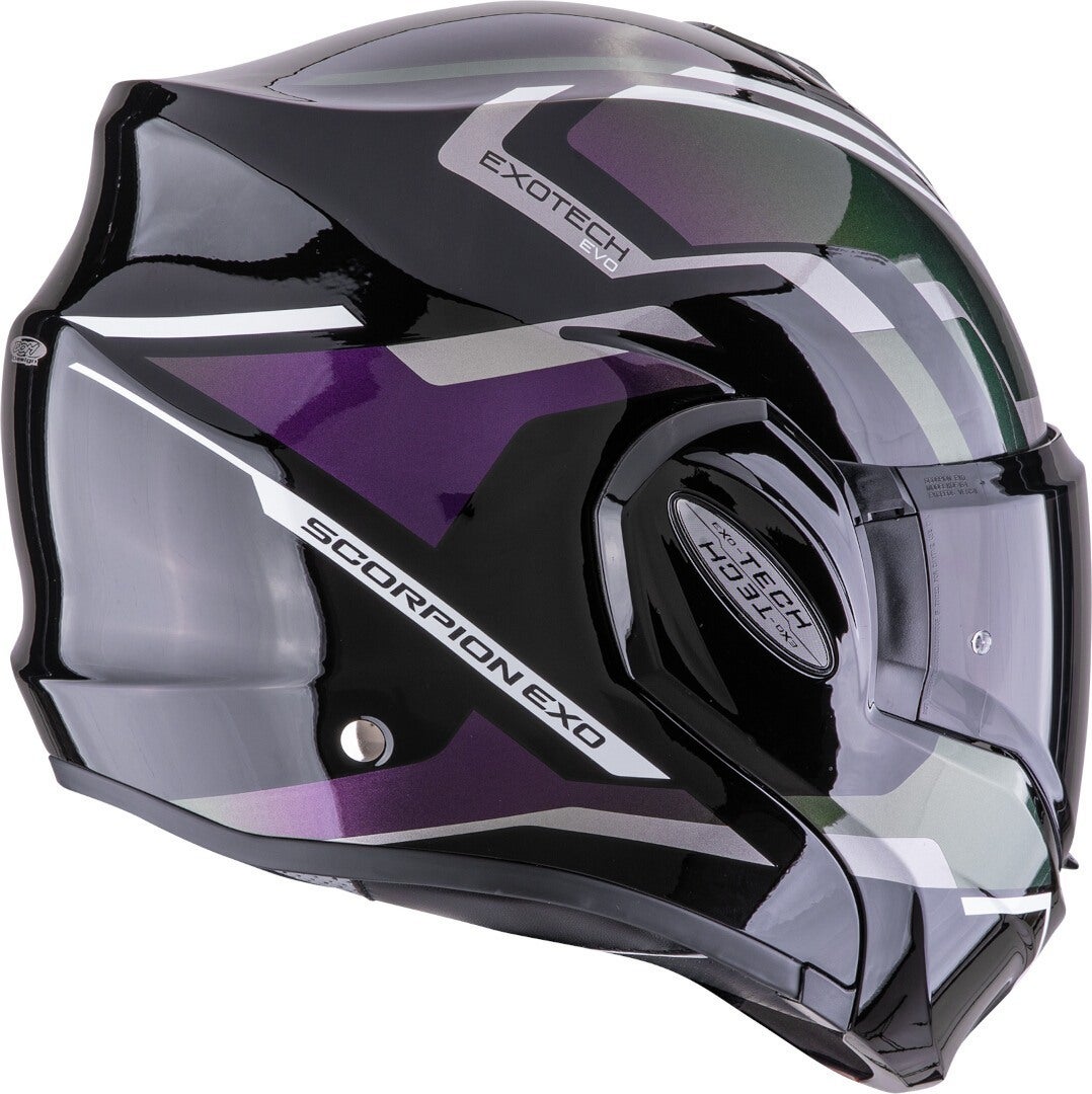 Scorpion EXO Tech Evo Furio Casco nero/viola/argento S (55/56) Figura 3