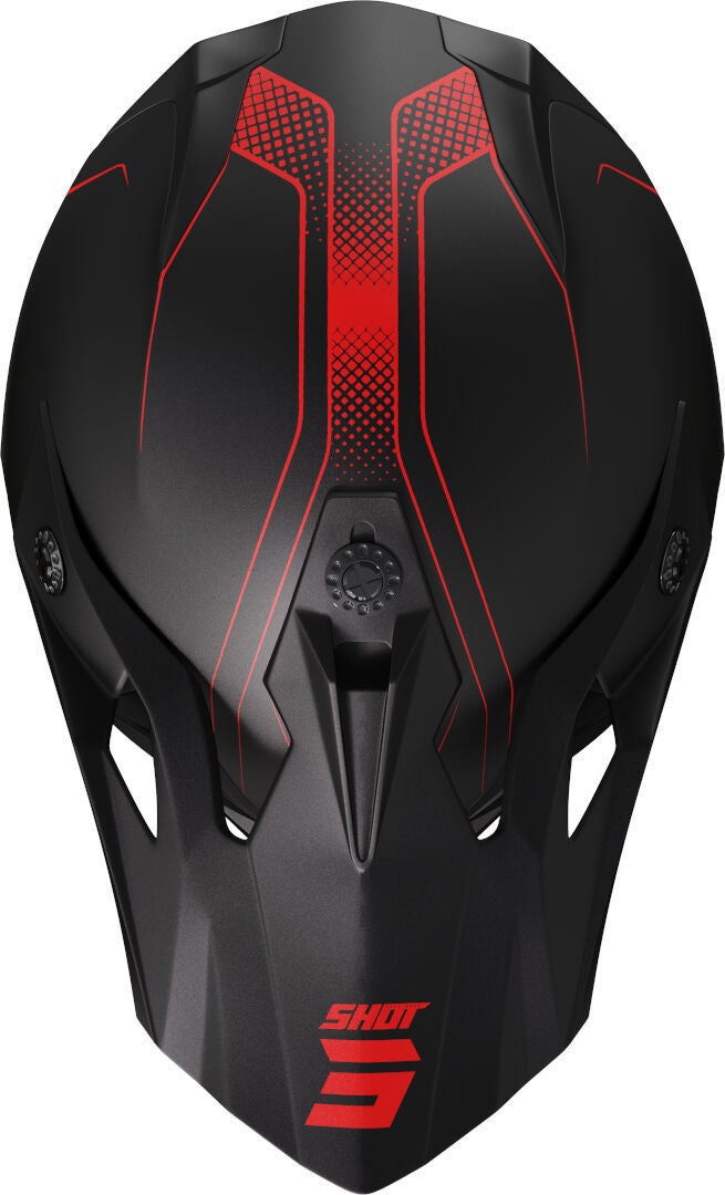 Shot Pulse Edge Motocross Helmet black matt/red L (59/60) Figure 3