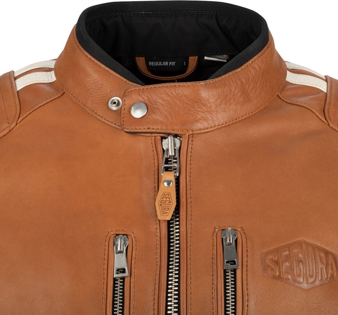 Segura Orion waterproof Motorcycle Leather Jacket light brown (camel) M Figure 5