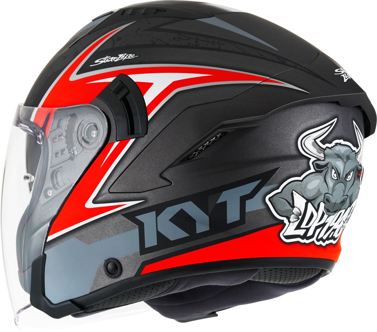 KYT NF-J Attitude Capacete a jato preto/vermelho L (59/60) Figura 3