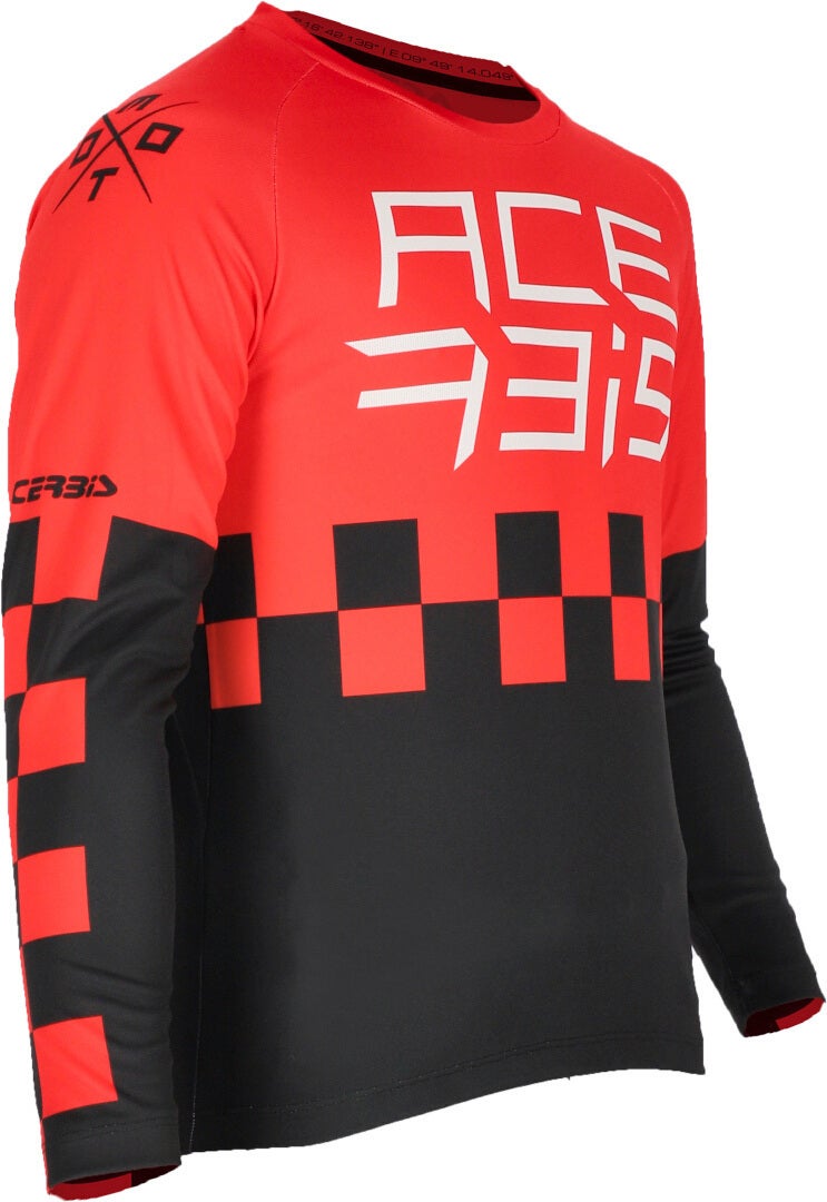 Acerbis MX J-Kid Dětské motokrosové dresy červená/černá XL Obrázek 3
