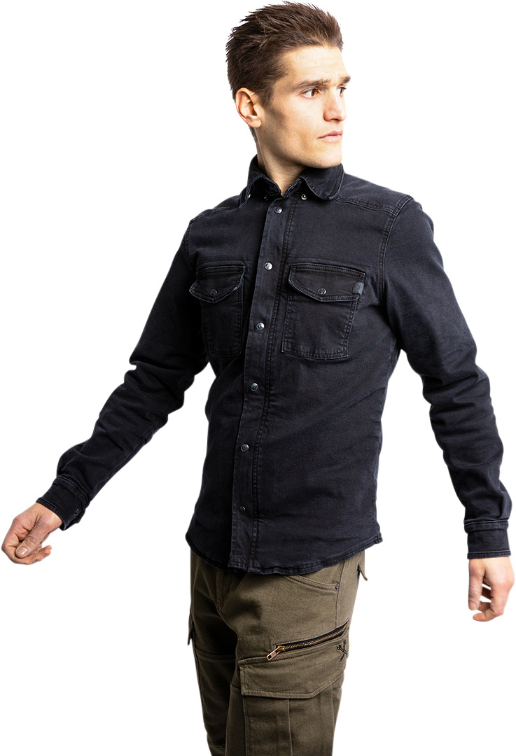 John Doe Motoshirt XTM Denim Camicia da moto nero M Figura 10