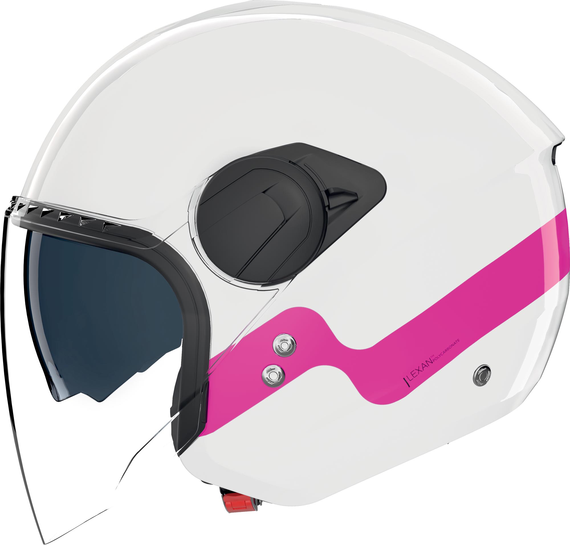 Nolan N20-2 Visor Zefiro Jethjälm vit/rosa M (58) Figur 3