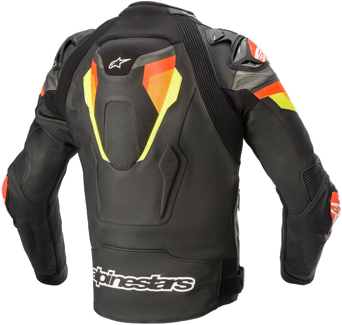 Alpinestars Atem V4 Motorcycle Leather Jacket black/red/yellow 54 Figure 2
