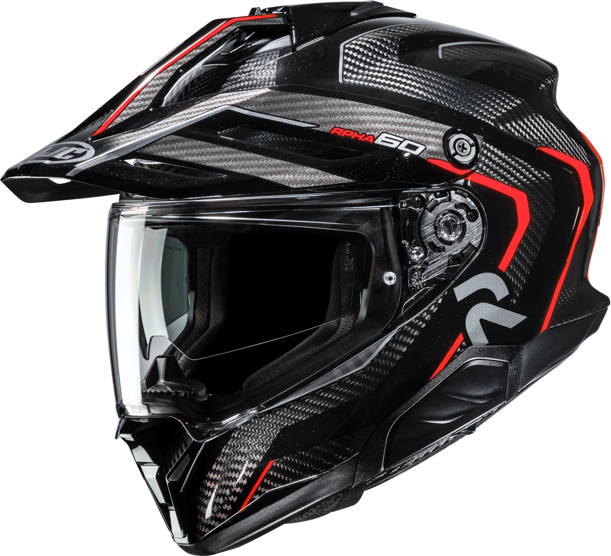 HJC RPHA 60 Carbon Oure 엔듀로 헬멧 검정/빨강 L (58/59) 그림 1