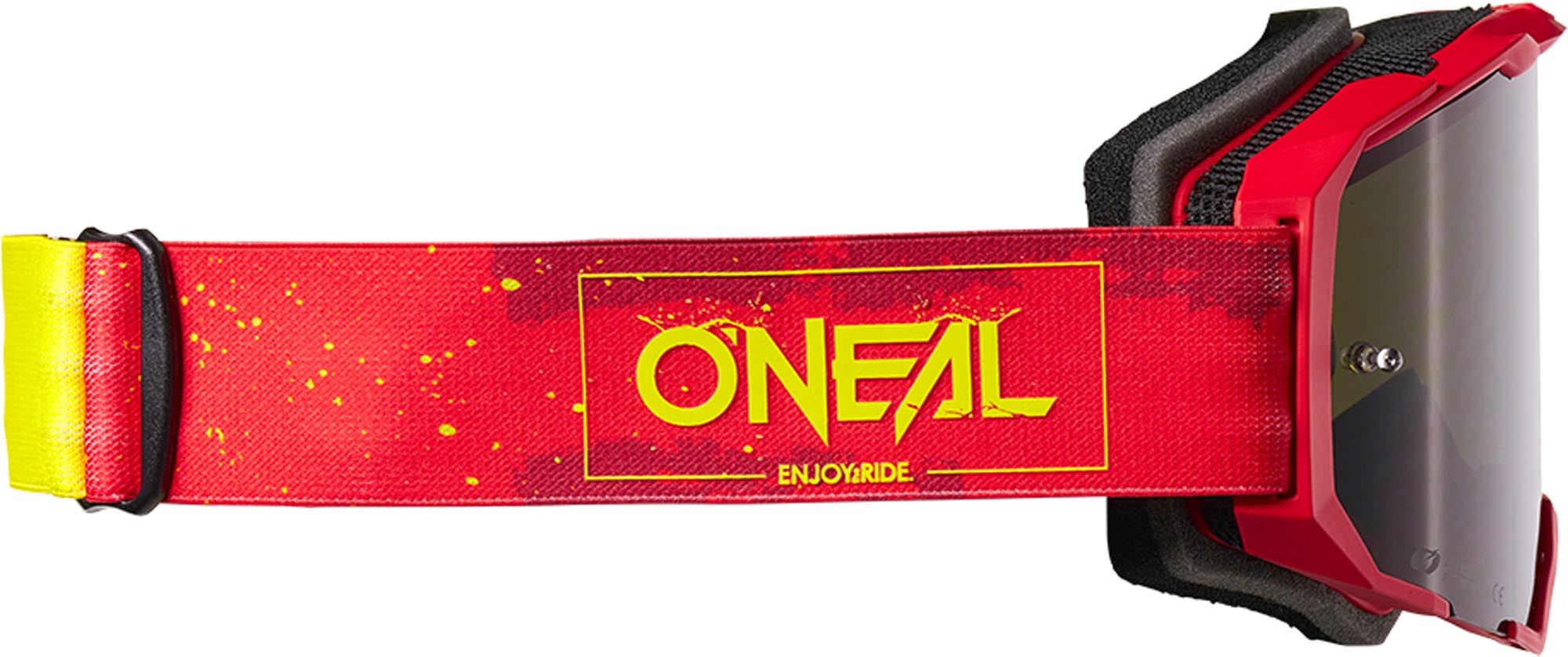 Oneal B-22 Paint Óculos de Motocross vermelho/amarelo Figura 2