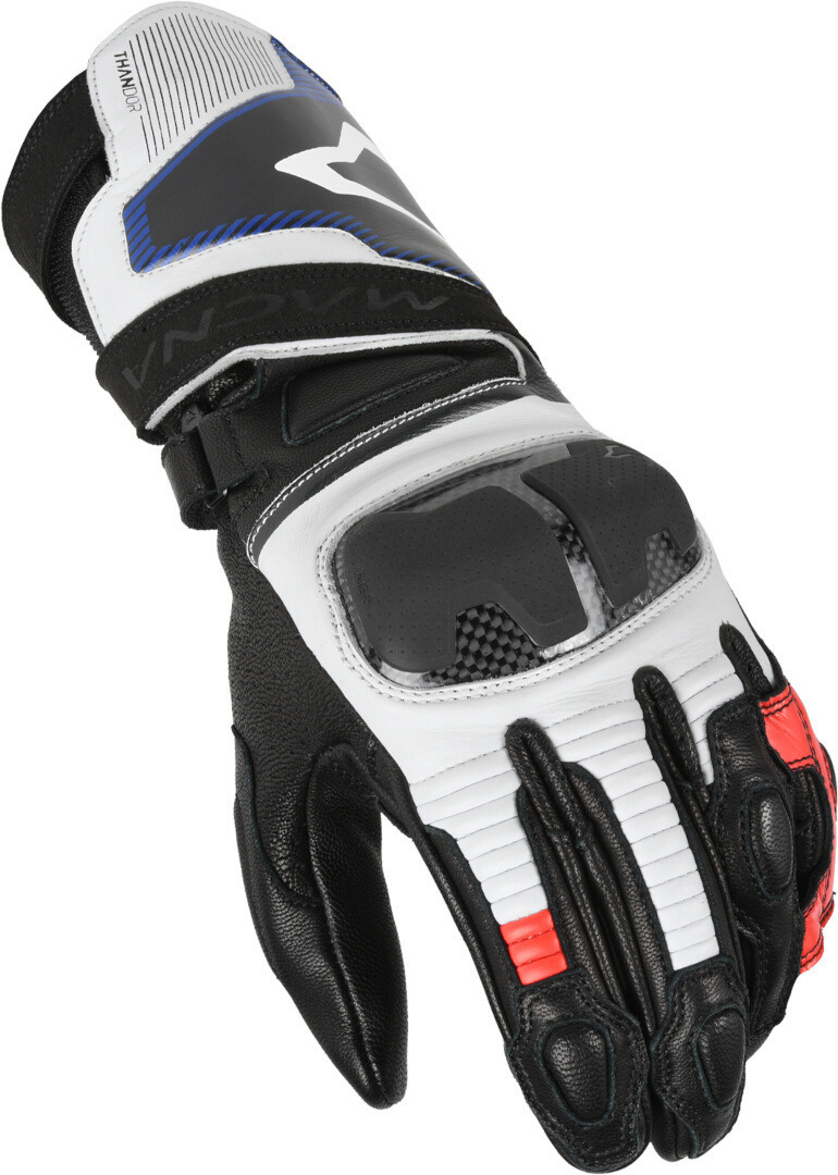 Macna Thandor Motorcykel handsker sort/hvid/rød L Figur 1