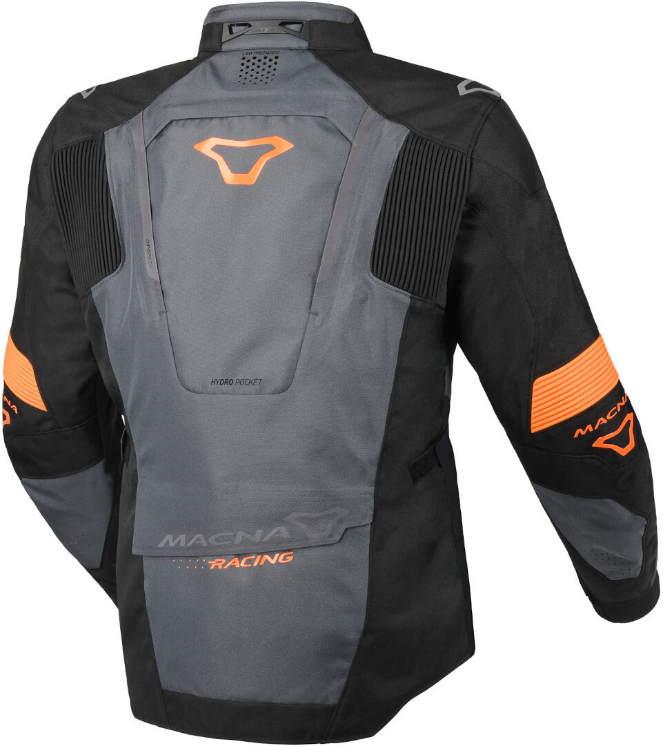 Macna Notch waterproof Motorcycle Textile Jacket dark grey/black/orange M Figure 2