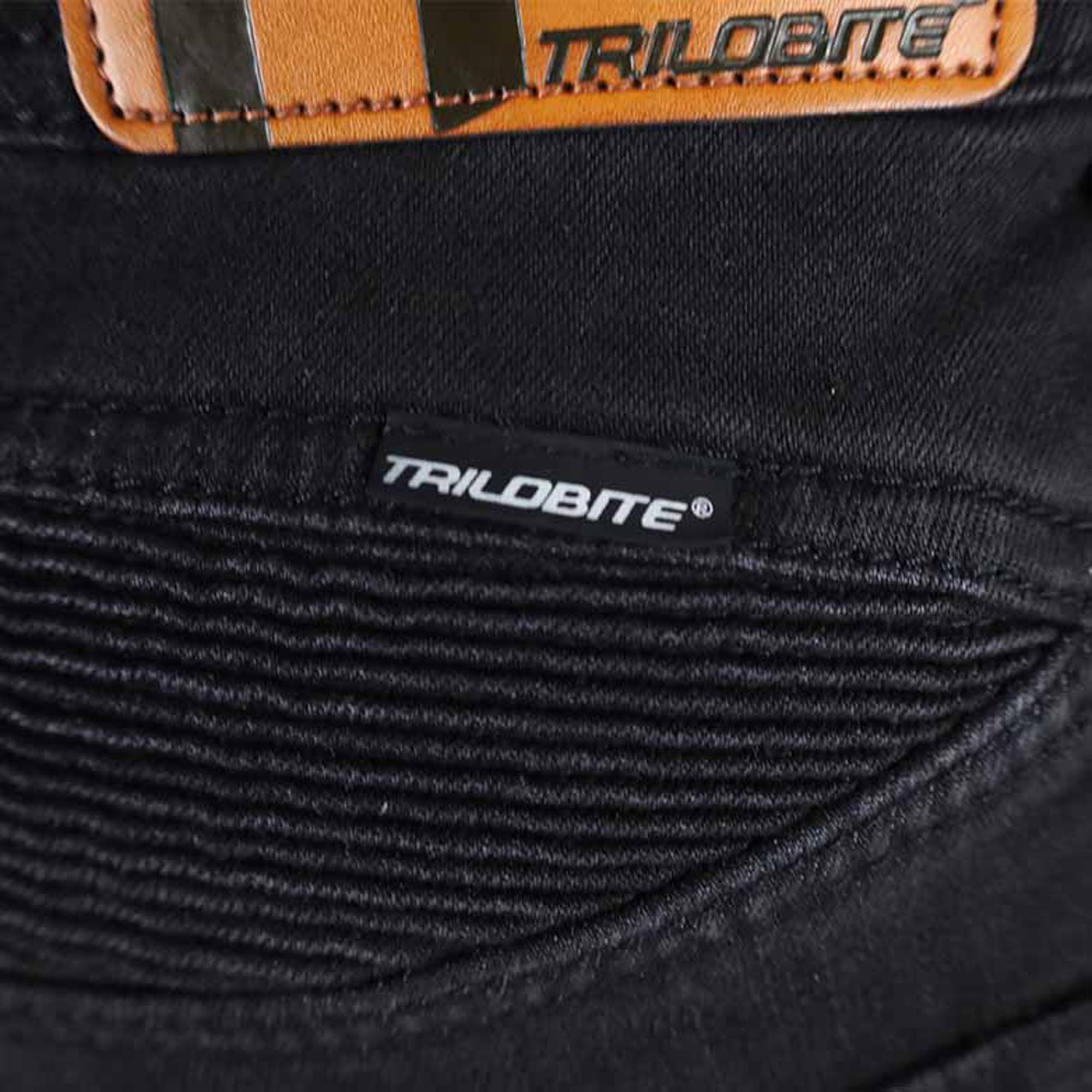 Trilobite Parado AAAA Doublelayer Slim Motorcykeljeans Sort 44/30 Figur 7