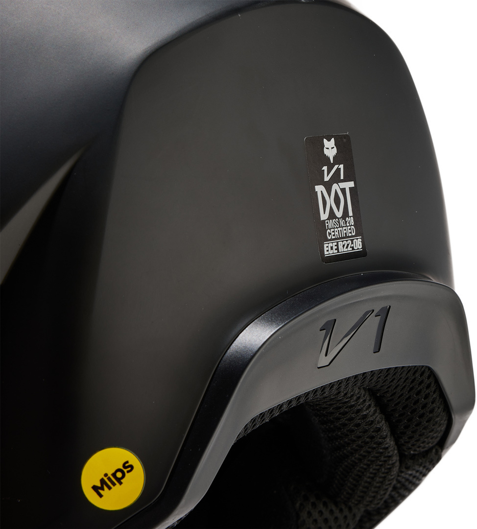 FOX V1 Solid Casque de motocross Noir mat L (59/60) Figure 2