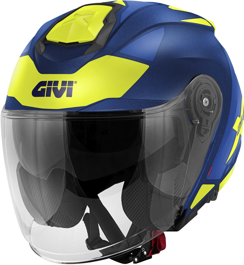 GIVI X.25 Target Casque à réaction Bleu mat/jaune S Figure 1