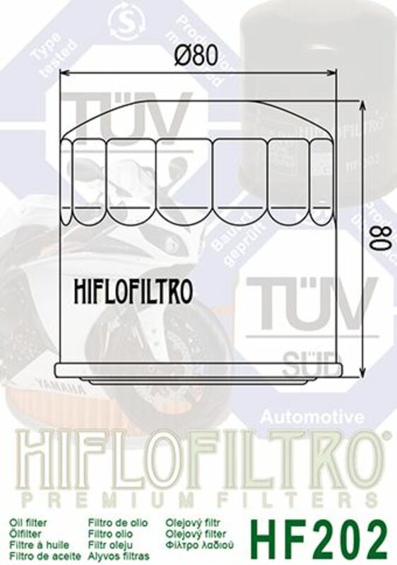 Hiflofiltro Oljefilter - HF202 Figur 3