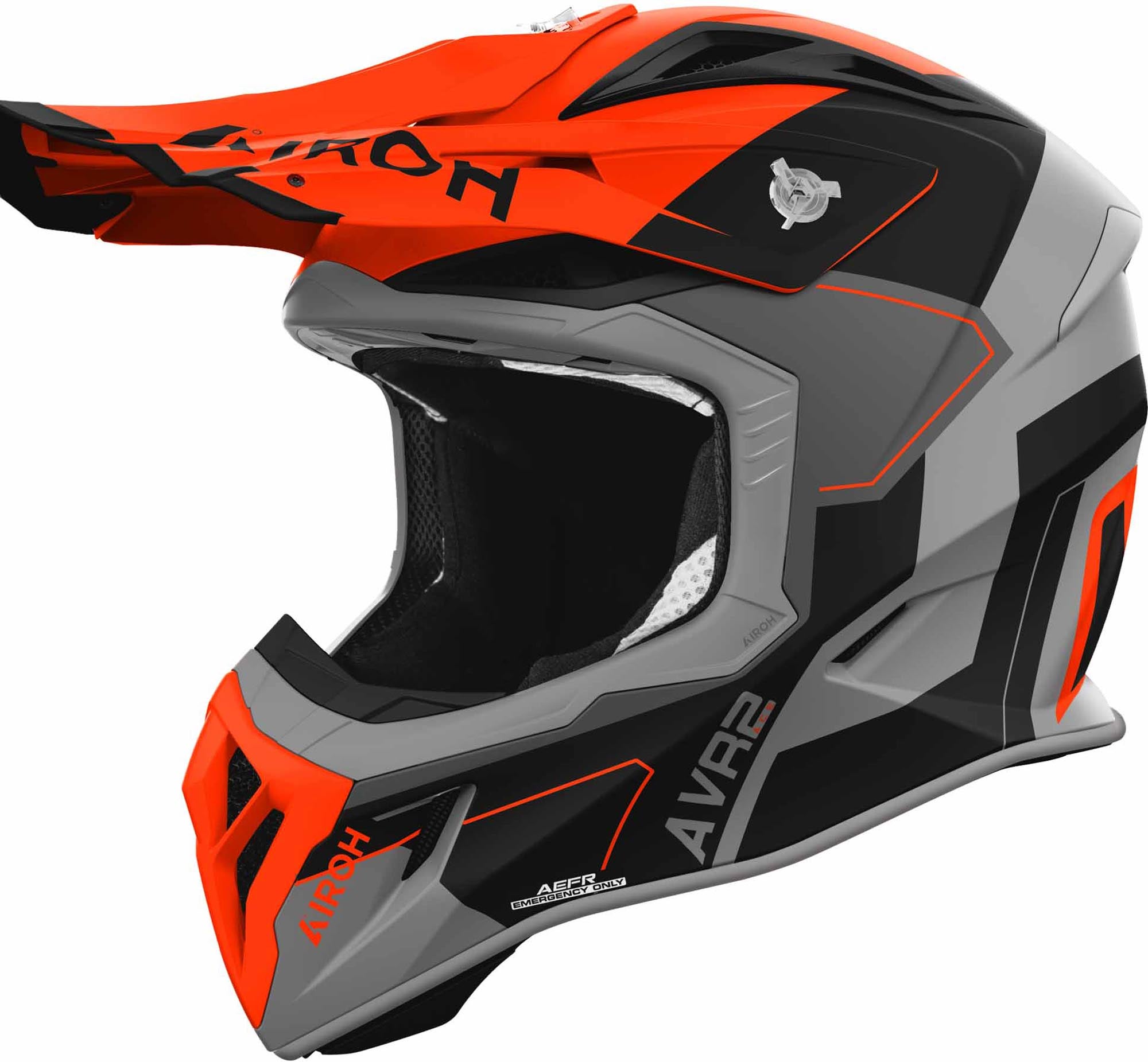 Airoh Aviator Ace 2 Shield Motokrosová helma černá matná/šedá/oranžová XL (61) Obrázek 1