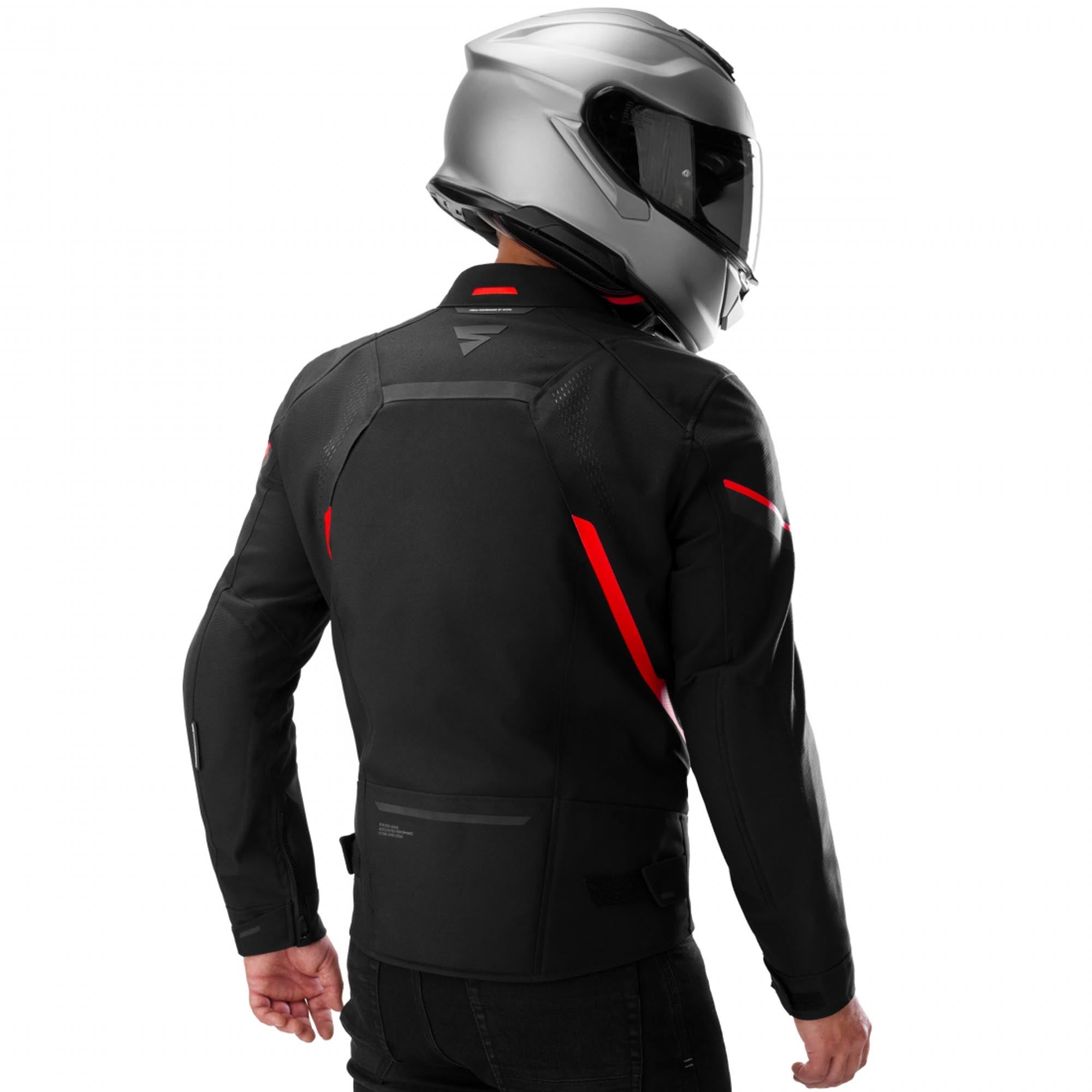 SHIMA Rush 3.0 Motorcykeltextiljacka svart/röd M Figur 4