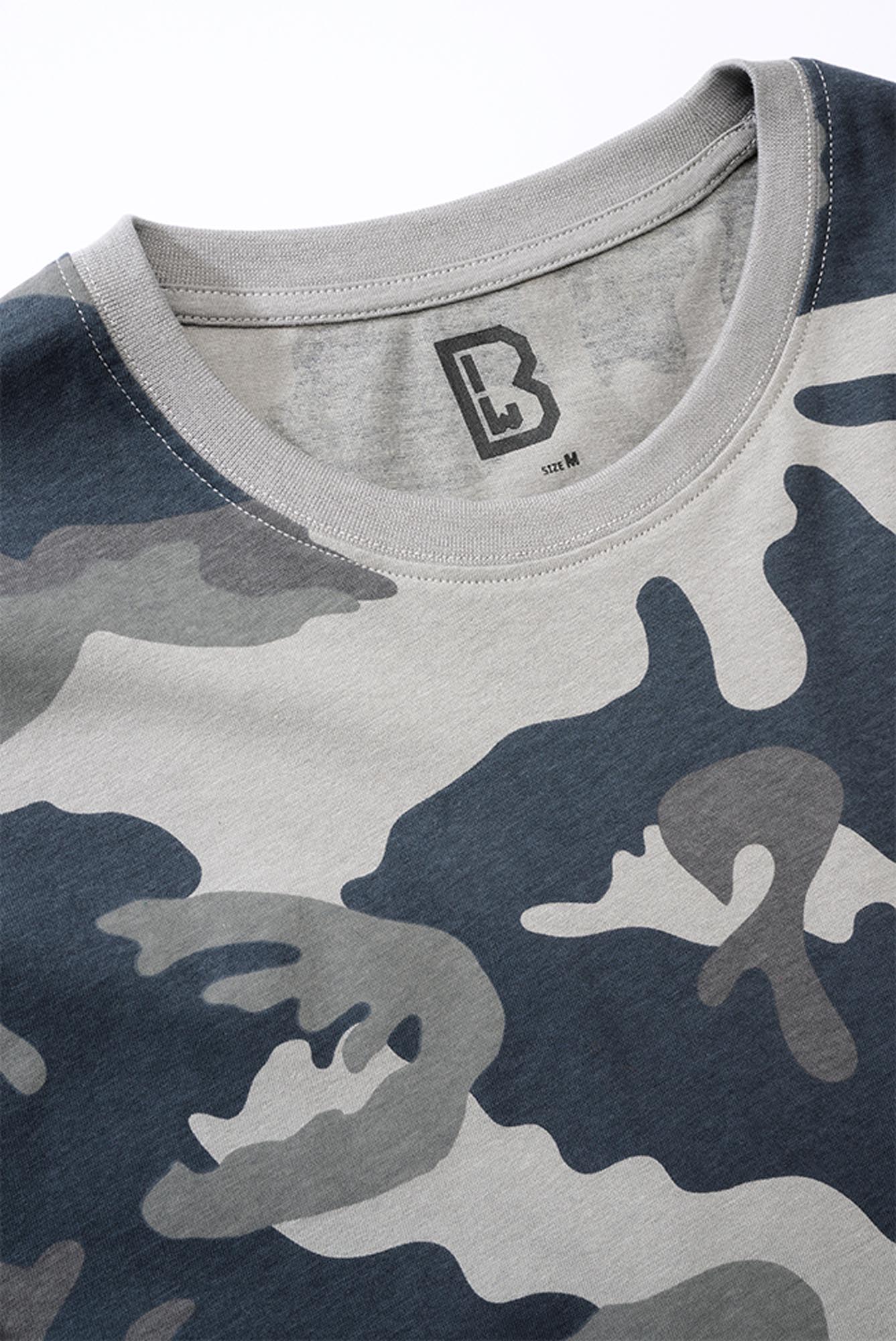 Brandit T-Shirt Gris/Camoflage M Figure 2