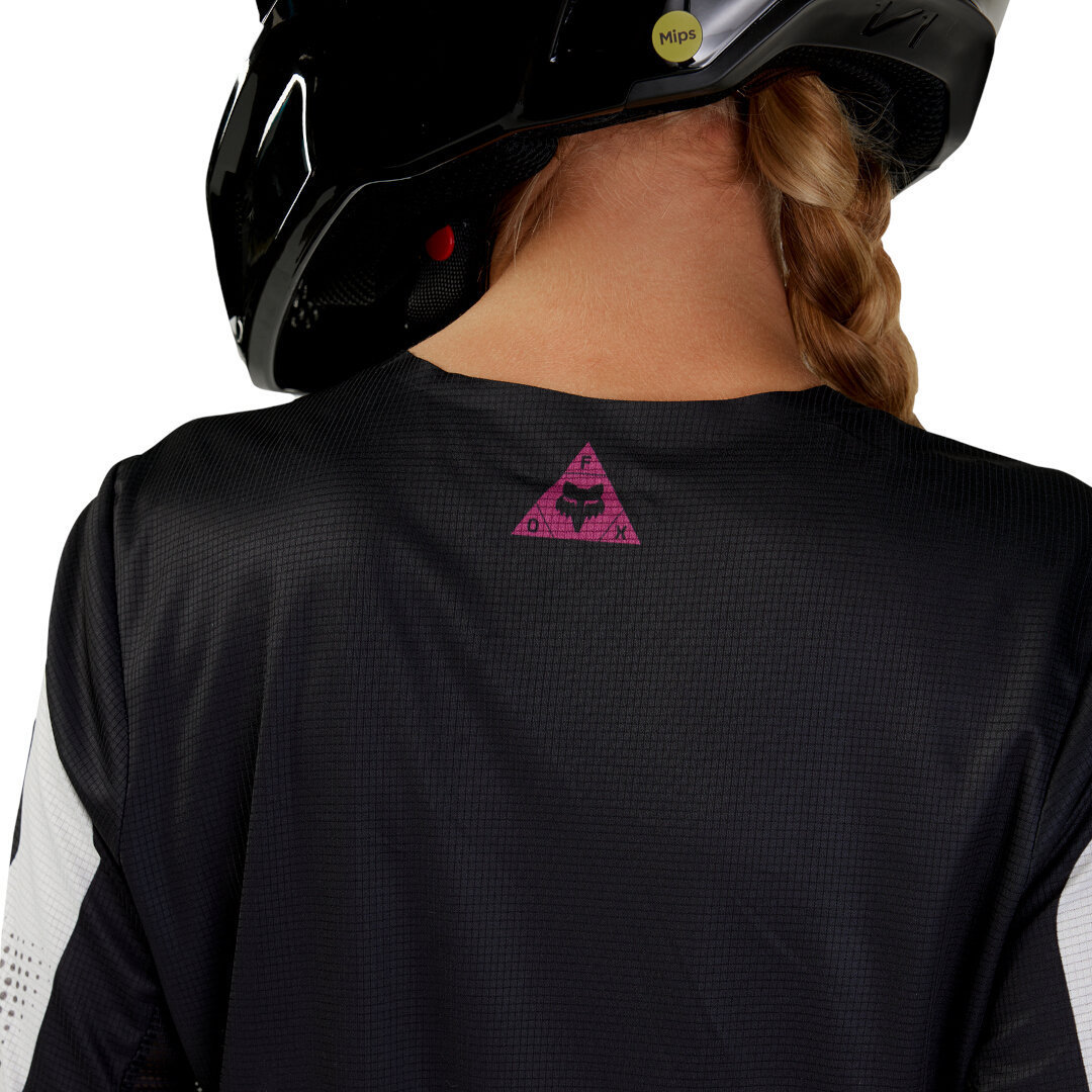 FOX Flexair Optical Motocross trøje til damer Sort/lysegrå M Figur 2
