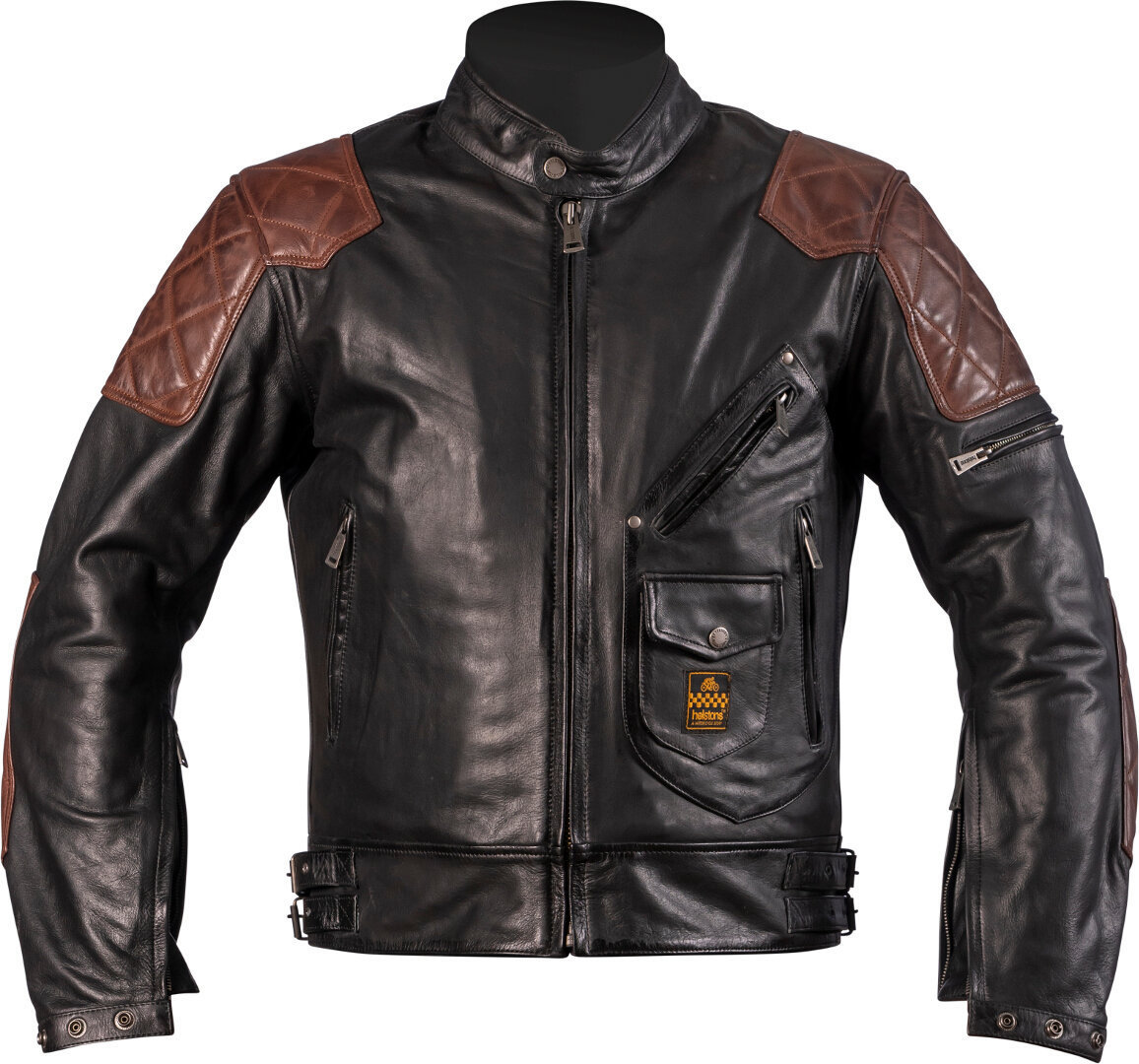 Helstons Chuck Jaqueta de couro da motocicleta Artigo principal Figura 1