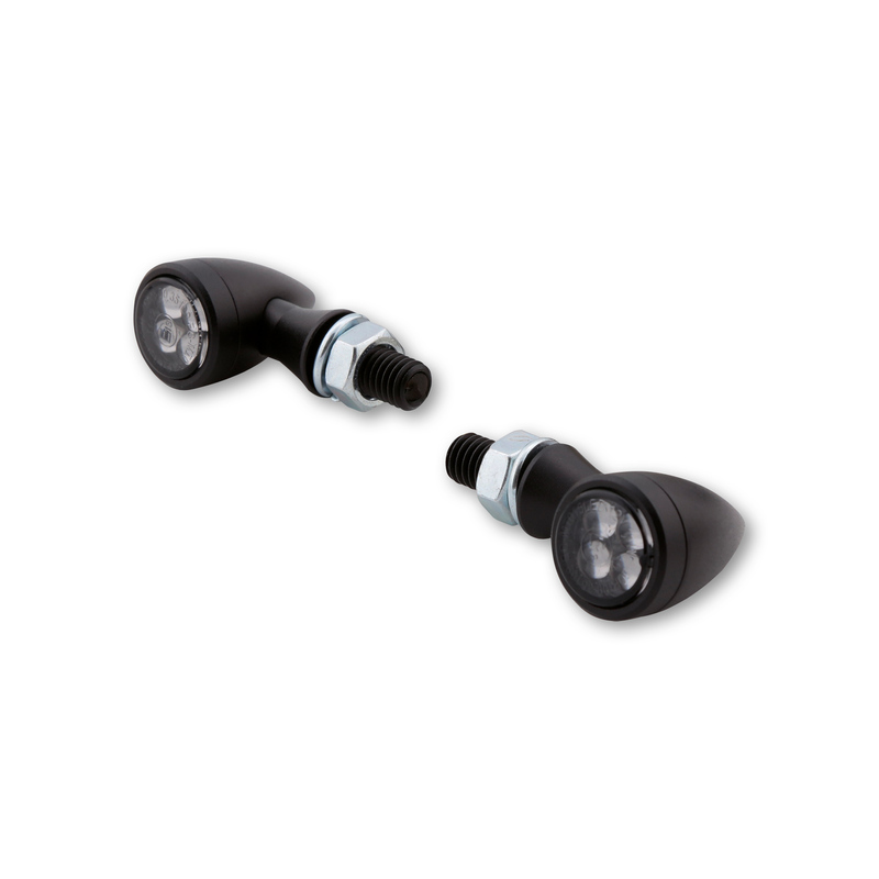 HIGHSIDER Smart Sixteen-Bullet LED-indikator Kropp Svart / Lins Rökt (Par), Fram och Bak Figur 5