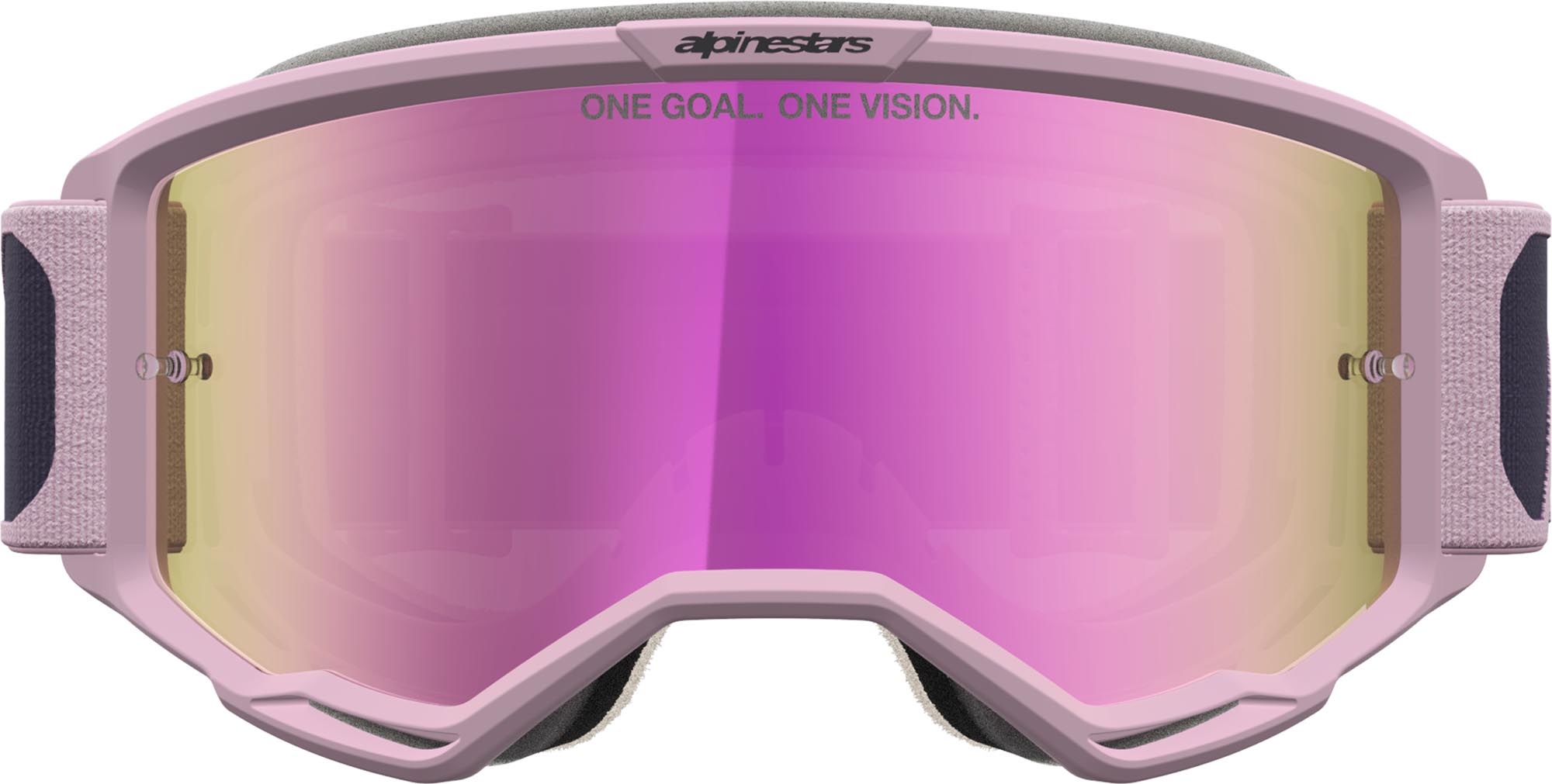 Alpinestars Vision 5 Rora Mirror Óculos de Motocross Cinza/Rosa Figura 4