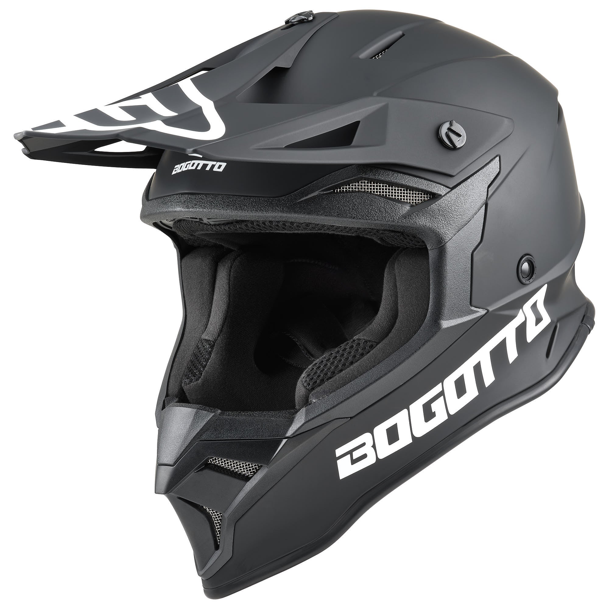 Bogotto H337 MX Motocross Helm schwarz matt S (55/56) Abbildung 1