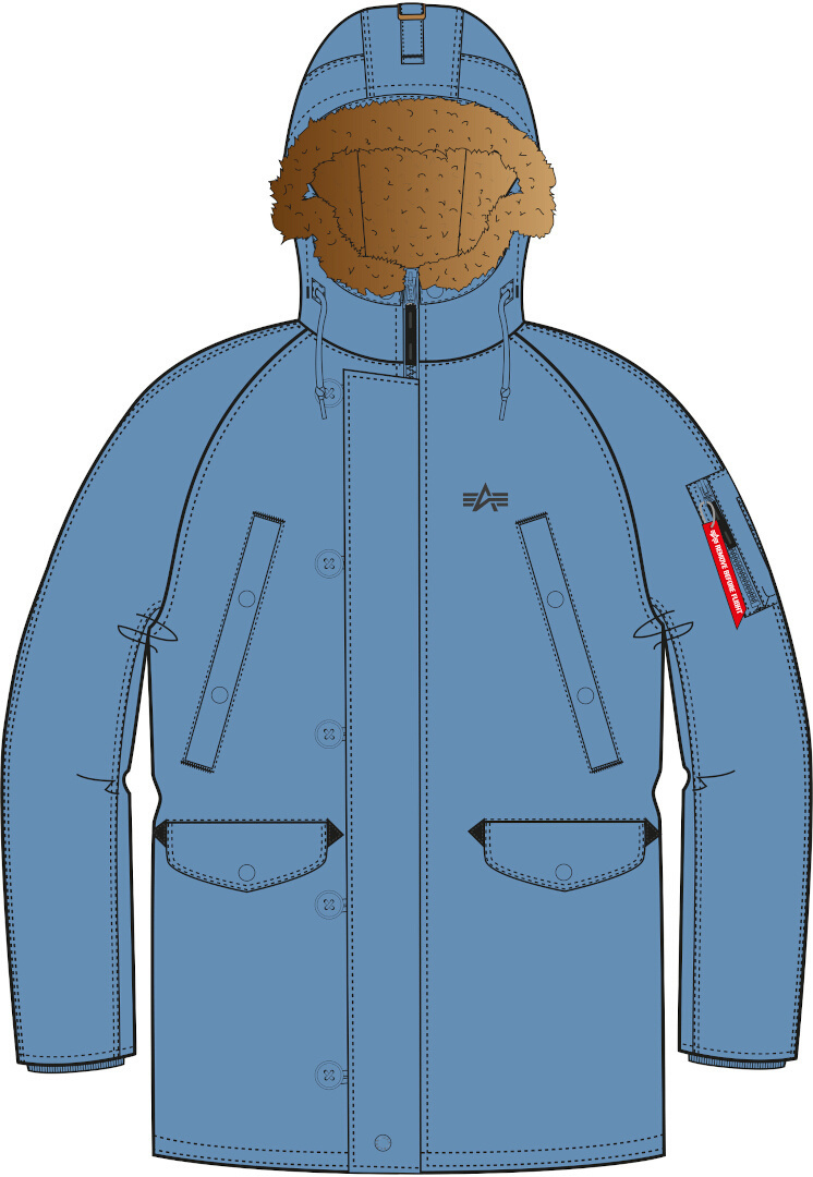 Alpha Industries Explorer Jacke hellblau S Abbildung 1