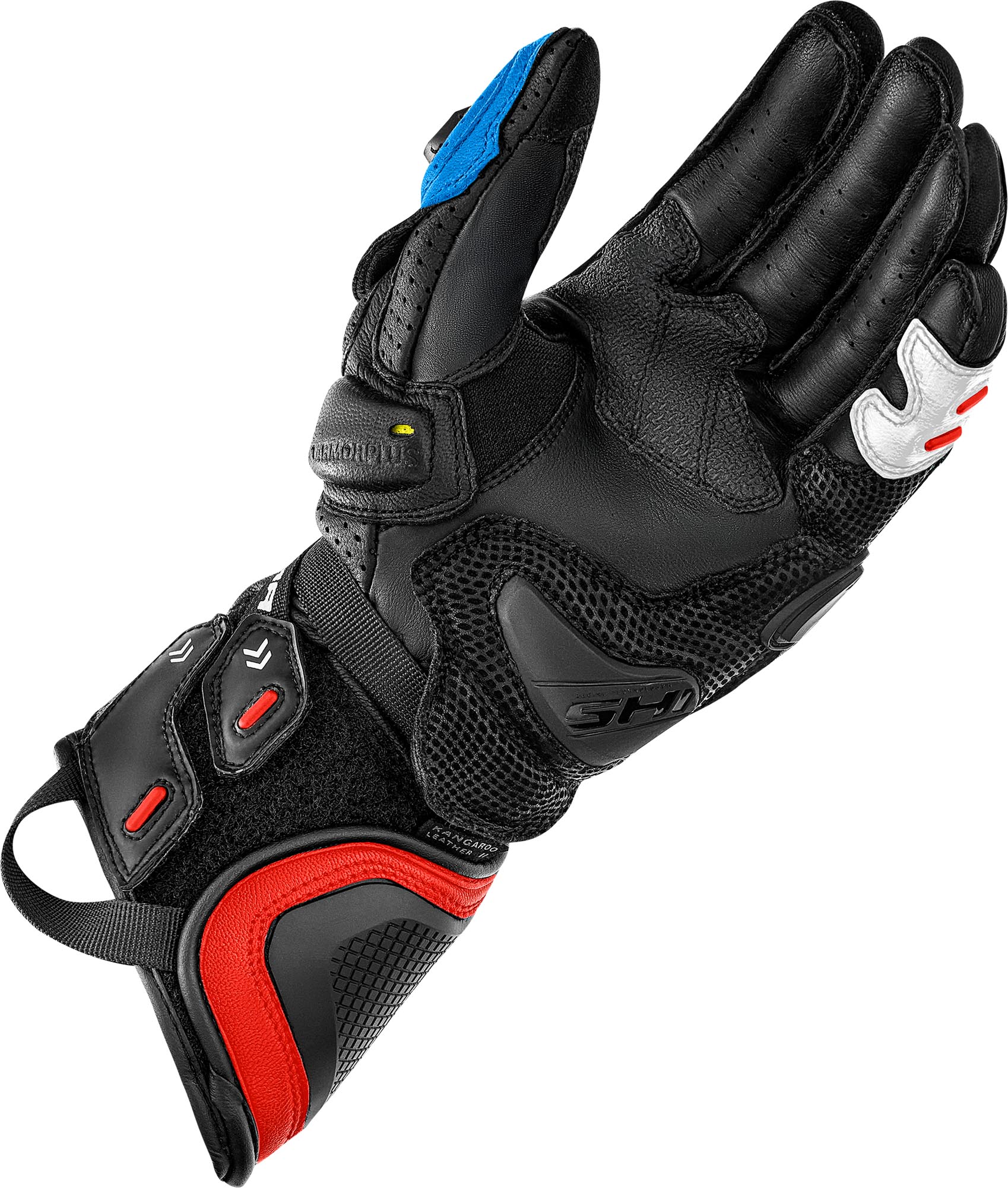 SHIMA RS-3 Motorcycle Gloves black/blue/red S Figure 3