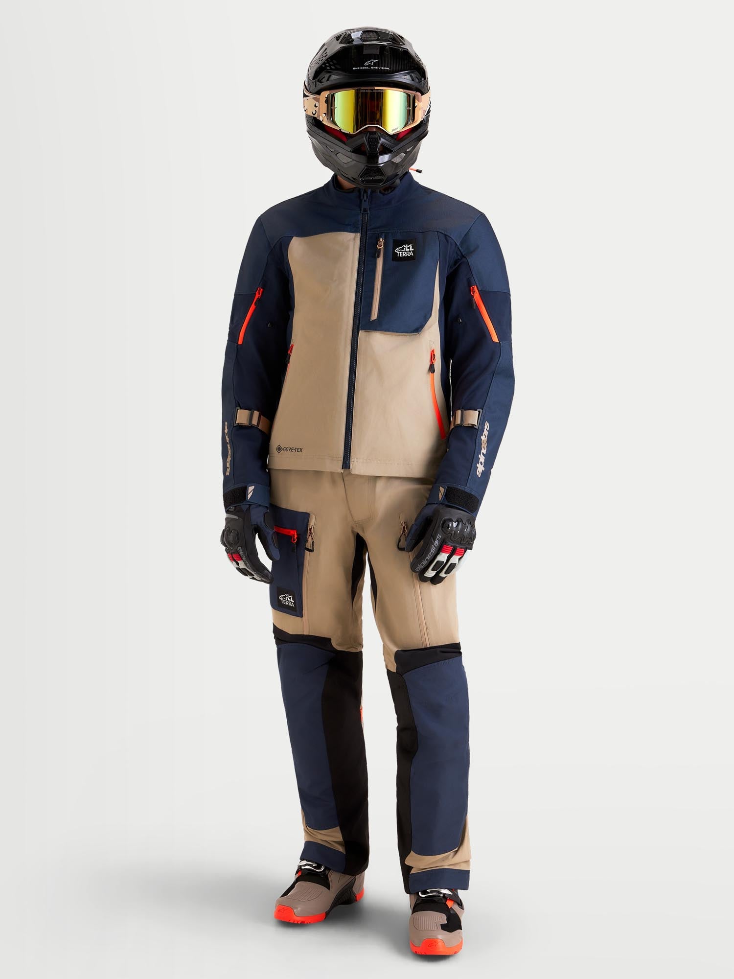 Alpinestars Arenis Gore-Tex Chaqueta Textil de Motocicleta Impermeable azul/marrón XL Figura 9