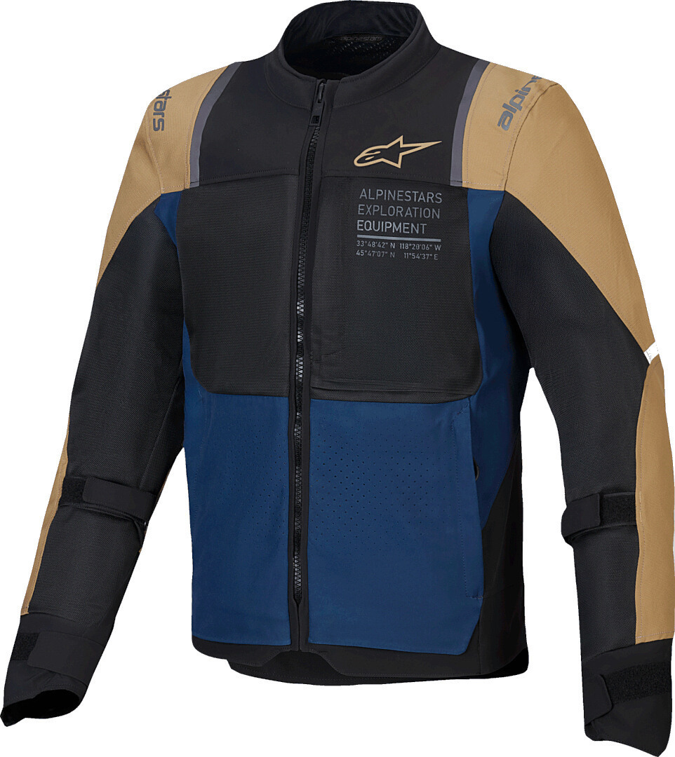 Alpinestars ST-2 Air Motorcycle Textile Jacket Khaki/Navy Blue L Figure 1
