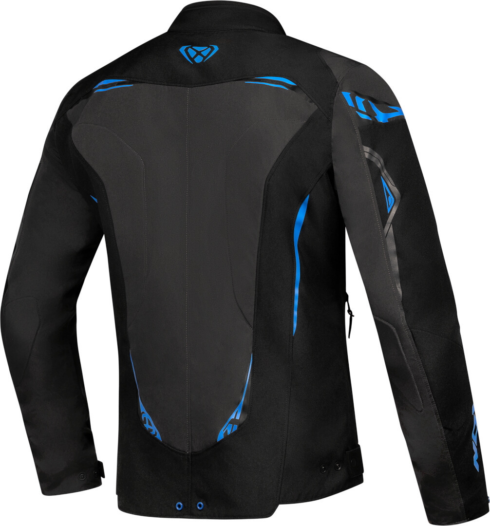 Ixon Caliber Waterproof Motorcycle Textile Jacket black/anthracite/blue M Figure 2