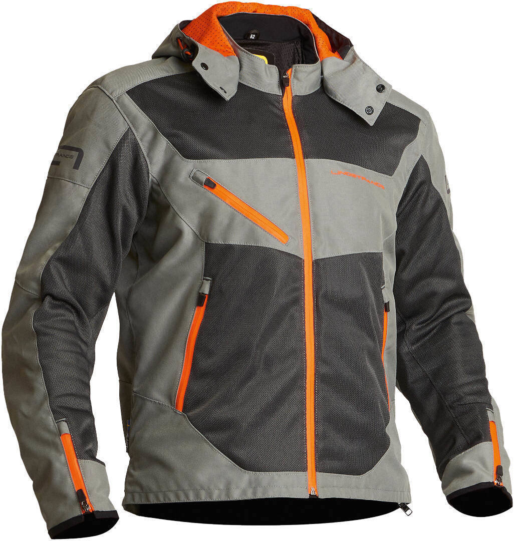 Lindstrands Rexbo Motorrad Textiljacke grau/orange 62 Abbildung 1
