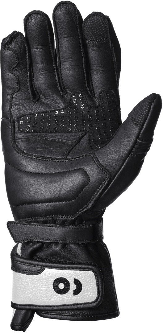GMS GR-1 SF perforerede motorcykelhandsker Sort/hvid M Figur 2