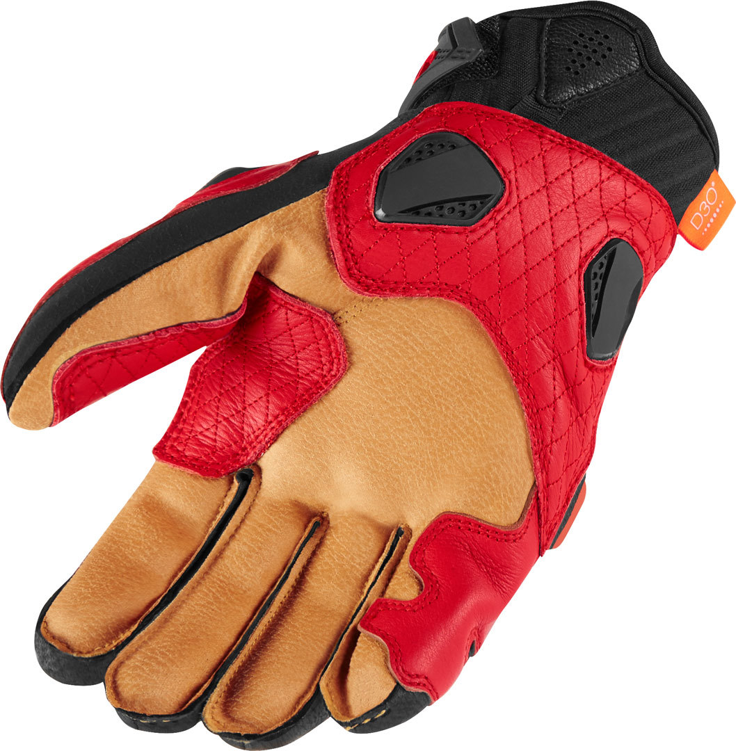 Icon Hypersport Short Handschuhe schwarz/rot L Abbildung 2