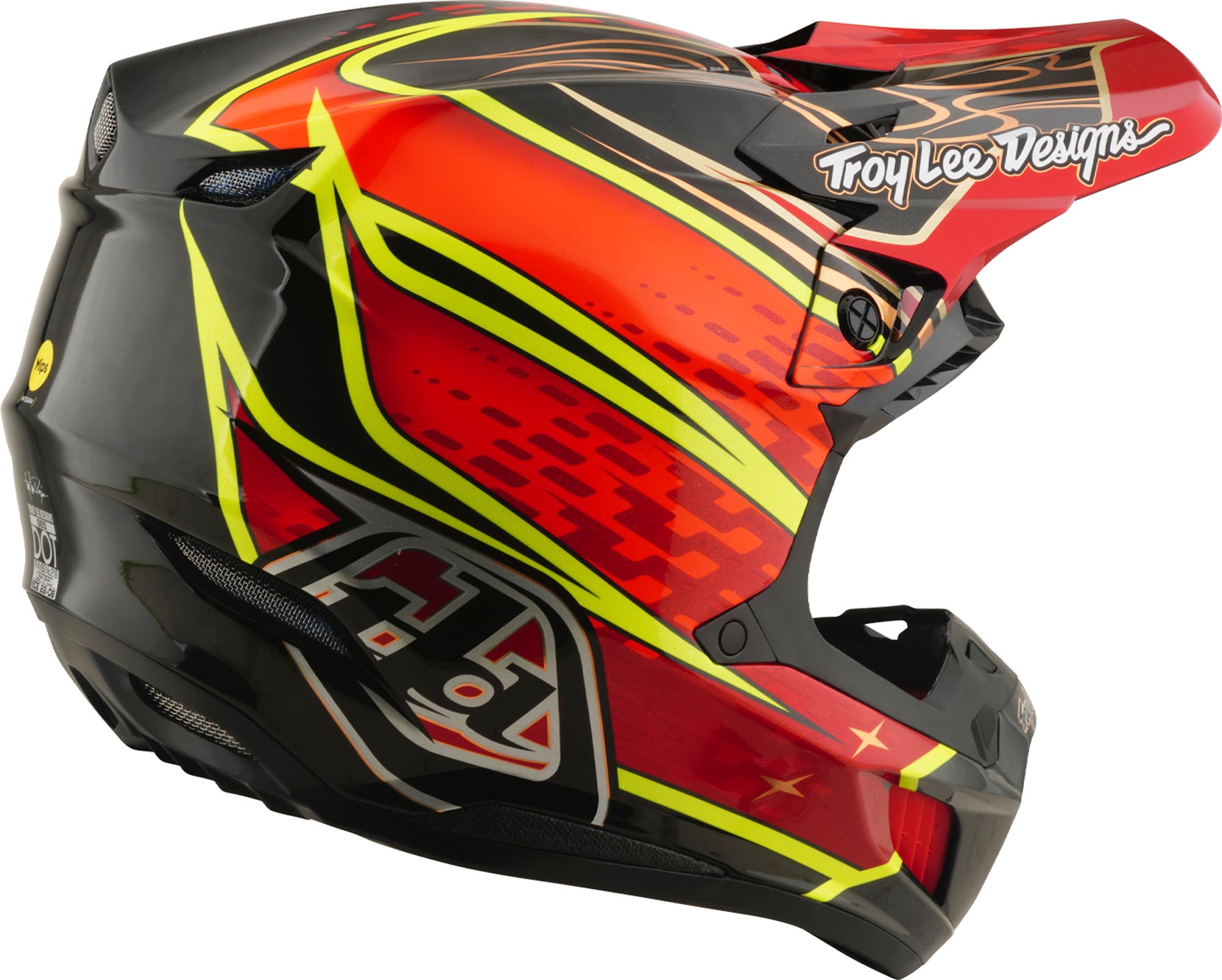 Troy Lee Designs SE5 Carbon MIPS Wings Capacete de Motocross S (55/56) Figura 4