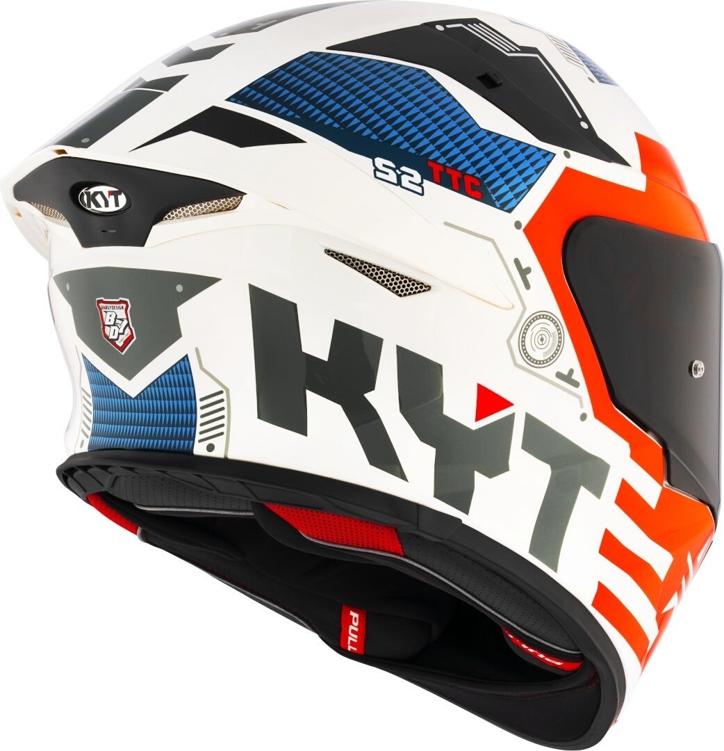 KYT TT-Revo Fuselage Capacete vermelho S (55/56) Figura 3