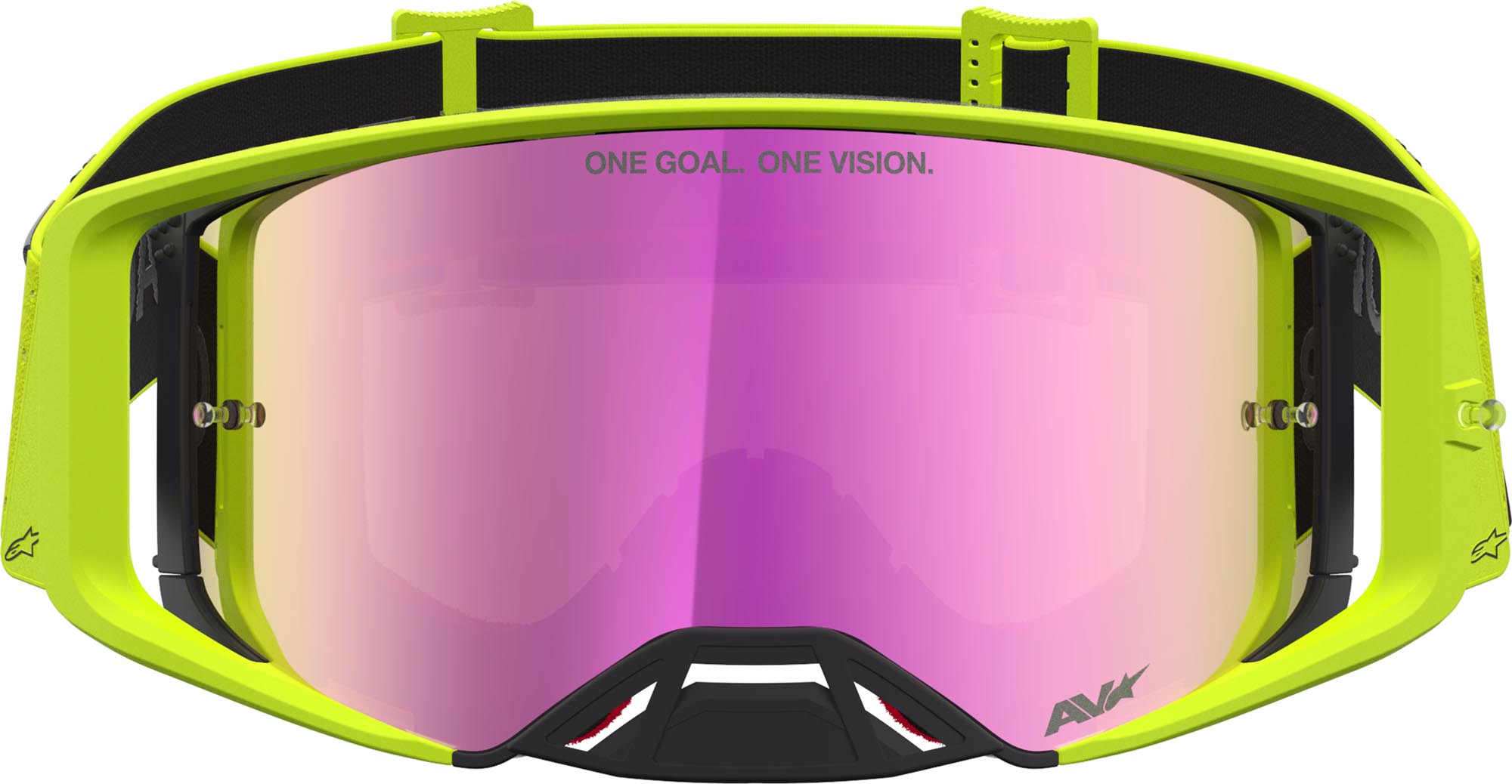 Alpinestars Supertech Vesta Mirror Occhiali da motocross Giallo/nero neon Figura 4