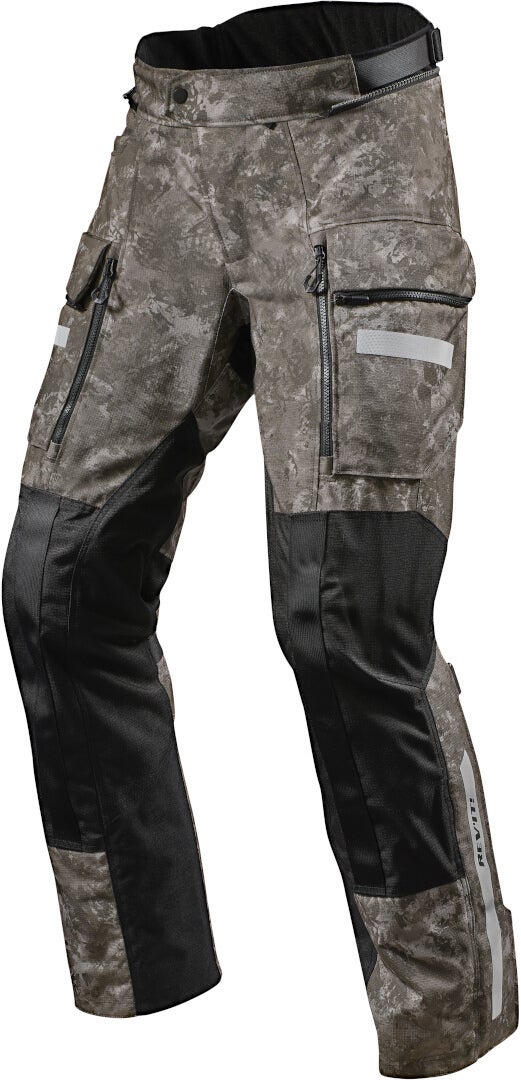 Revit Sand 4 H2O Motorcycle Textile Pants Dark Camouflage Short S Figure 1