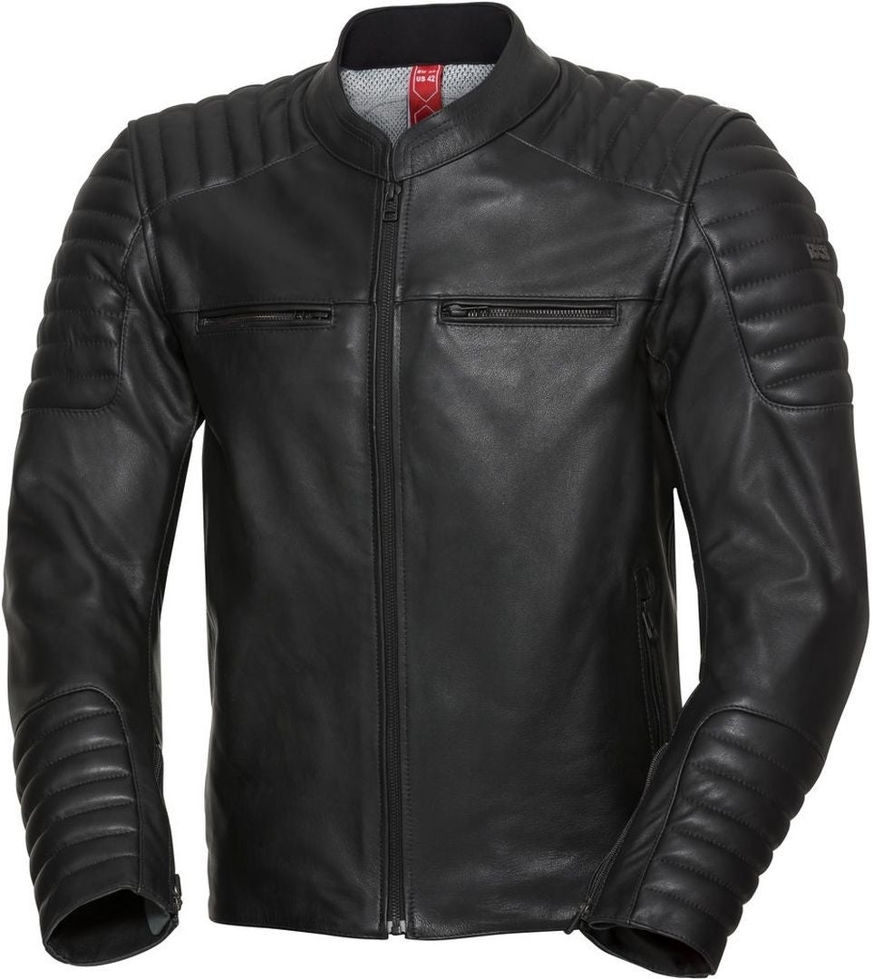 IXS Classic LD Dark Motorcycle Leather Jacket black 50 Figure 1