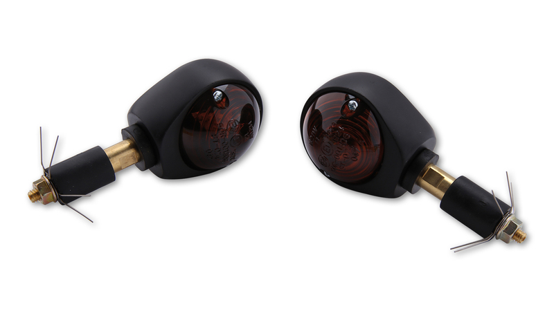 HIGHSIDER Smart Ochsenauge Bulb Bar End Indicator Body Svart / Lins Rökt (Par), Fram och Bak Figur 6