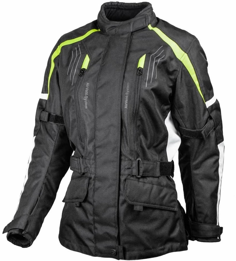 GMS Dayton Damen Motorrad Textiljacke schwarz/gelb M Abbildung 1