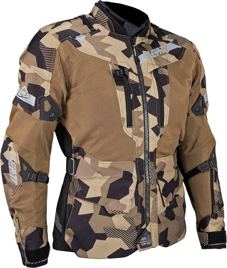 Leatt ADV FlowTour 7.5 waterproof Motorcycle Textile Jacket camouflage XL Figure 5