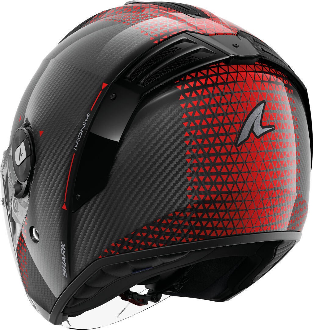 Shark RS Jet Carbon Ikonik Casco Jet nero/rosso L (59/60) Figura 3