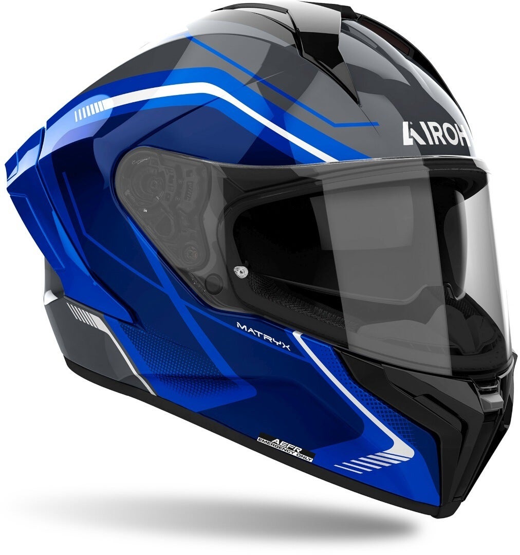 Airoh Matryx Wide Helm schwarz/blau S (55/56) Abbildung 3