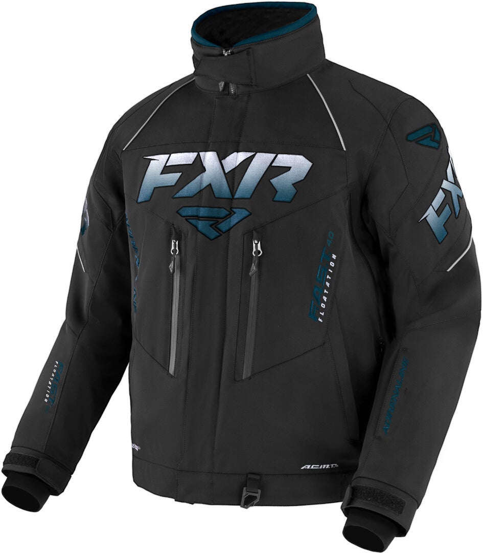 FXR Adrenaline 2-in-1 2023 Snowmobile Jacket black/blue M Figure 1