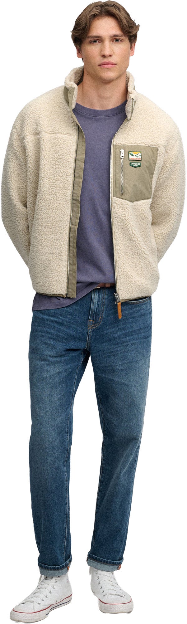 Superdry & Co Mountain Fleece Jacket beige L Figure 6